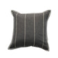 Polyester Blend Cushion Cover - Black, Digital Flange , Flat Piping & Hand Embroidery (Godri Stitch), 16x16 inches, Set of 1"