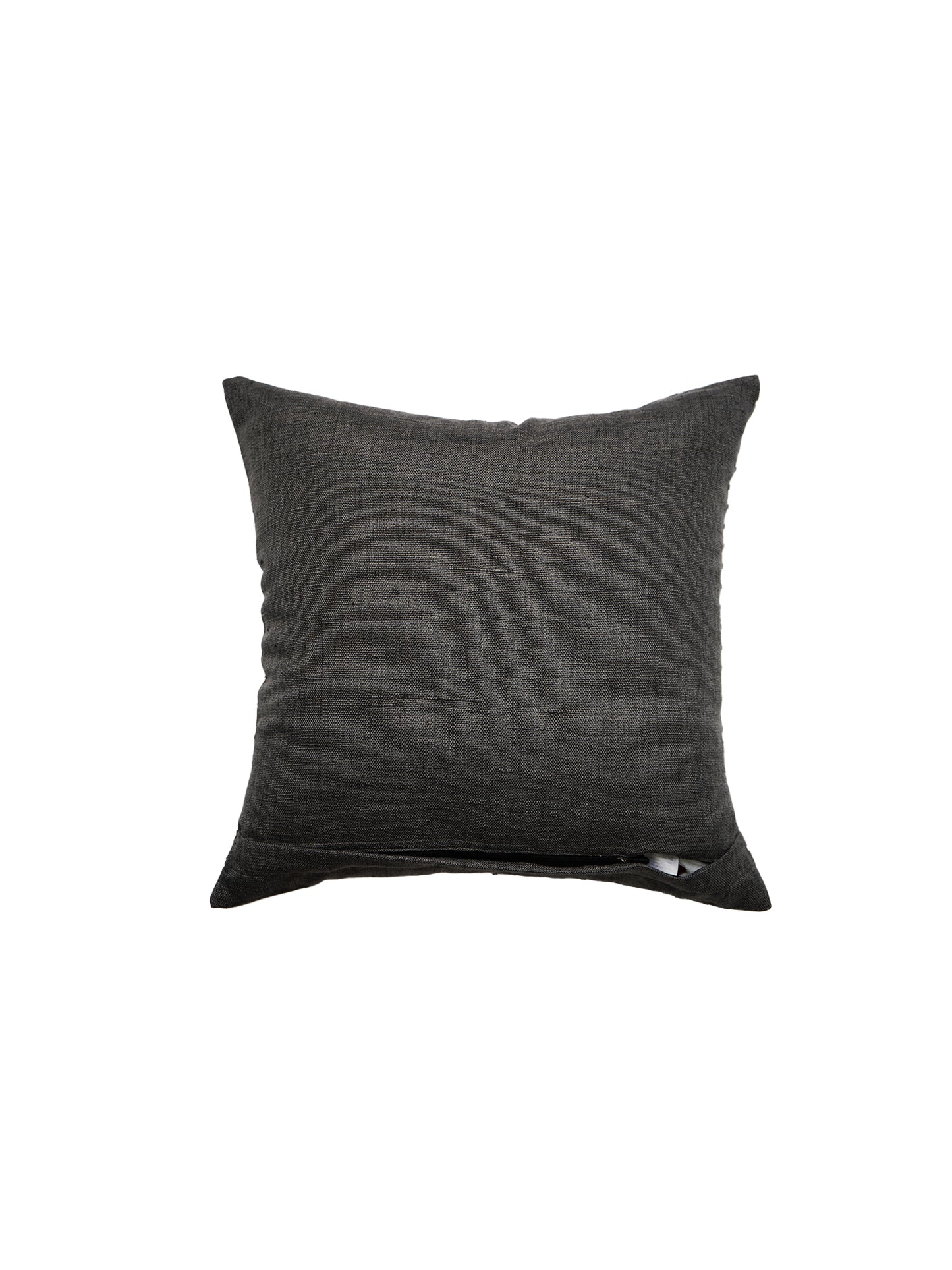 Leather & Polyester Cushion Cover – Rust, Patch Work + Patti 12x22 inch Set of 1