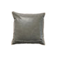 Leather Black Cushion Cover -Flat Piping & Hand Detailing, 18x18 inches, Set of 1