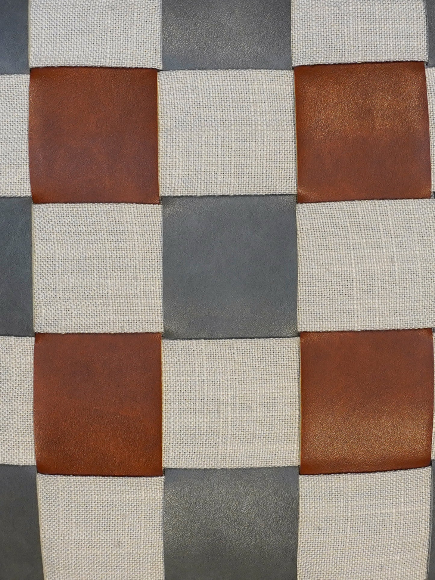Patti Work Modern Cushion Cover 16 Inch x 16 Inch | Leather