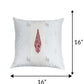 Brocade Silk Cushion Cover with Motif Embroidered - White