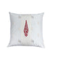 Brocade Silk Cushion Cover with Motif Embroidered - White
