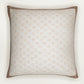 Block Printed Cushion Cover | Flange Border - Linen 20 x 20 inches