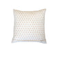 Block Printed Cushion Cover | Flange Border - Linen 20 x 20 inches