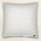 Block Printed Cushion Cover | Flange Border - Linen 20 x 20 inches