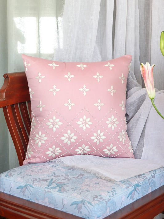 Hand Embroidery Cushion Cover | Starry Design - Cotton 16 x 16inches