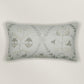 Floral Embroidered Cushion Cover 12 Inch x 22 Inch | Off White