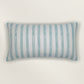 Hand Embroidered Luxe Collection Cushion Covers | Block Printed with Quilted Stitching Off White - 12x22 Inches