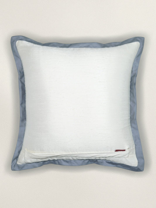 Embroidered Cushion Cover 16 Inch x 16 Inch | Grey