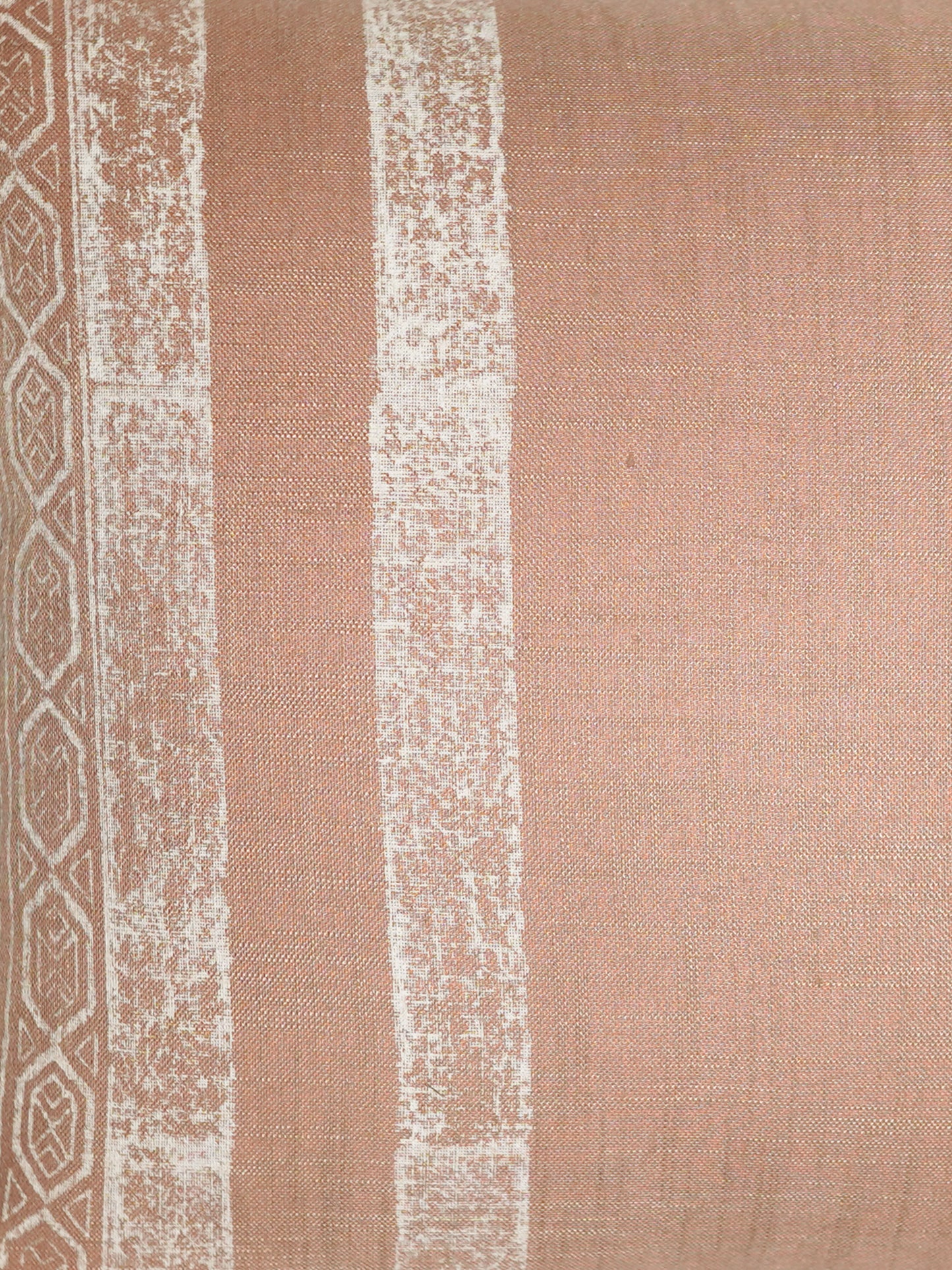 Block Printed Cushion Cover | Quilting - Linen 16 x 16 inches