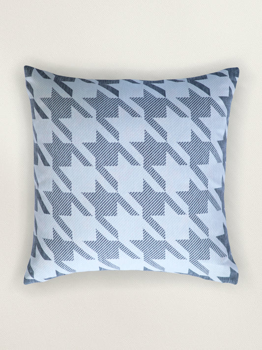 Polyester Cushion Cover – Black & White Digital Print, 18x18 inch, Set of 1