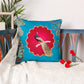 Pichwai Collection of Hand Embroidered Cushion Covers | Multicolor, Velvet (Set of 9)