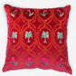 Hand Embroidered Pichwai Cushion Cover | Palm Trees Velvet 18x18 Inches