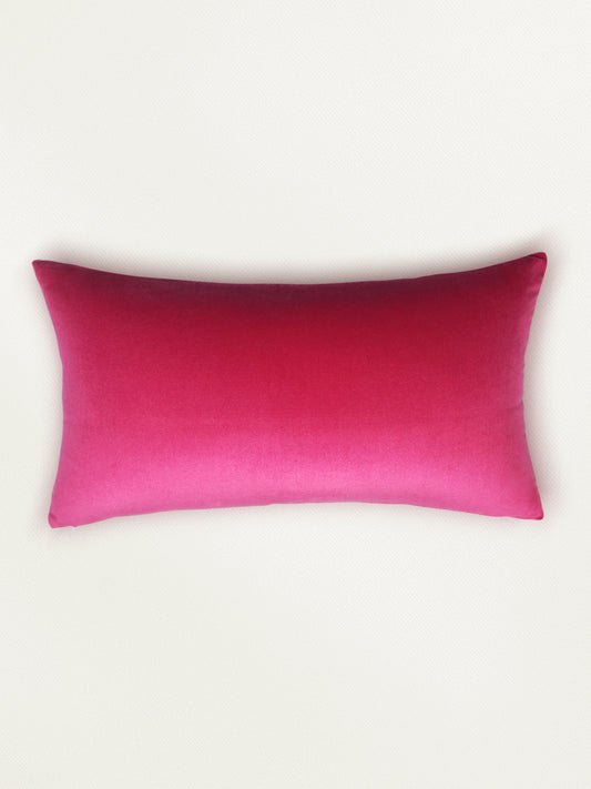 Hand Embroidered Pichwai Collection Printed Cushion Cover 12 Inch x 22 Inch | Pink