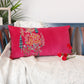 Hand Embroidered Pichwai Cushion Cover with Zari | Velvet 12x22 Inches