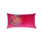 Hand Embroidered Pichwai Cushion Cover with Zari | Velvet 12x22 Inches