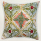 Poyester Blend Cushion Cover – White Linen, Hand Embroidery 12x12 inch Set of 1