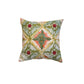 Poyester Blend Cushion Cover – White Linen, Hand Embroidery 12x12 inch Set of 1