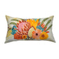 White Linen Cushion Cover – Hand embroidery and digital print, 12x22 inch Set of 1
