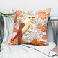Polyester Blend Green Cushion Cover –digital print +  Hand Embroidered 16x16 inch Set of 1