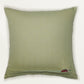Polyester Blend Green Cushion Cover –digital print +  Hand Embroidered 16x16 inch Set of 1