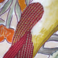 Polyester Blend Green Cushion Cover –digital print +  Hand Embroidered 16x16 inch Set of 1