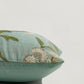 Hand Embroidered Luxe Collection Cushion Cover | Tree Leave Embroidery Green - 16x16 Inches