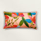 Multicolor Linen Cushion Cover- Hand Painted Design 12x12 inches,set of 1