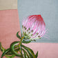 Multicolor Linen Cushion Cover-Patchwork with Hand Painted Design |16x16 inches, set of 1