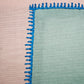 Multicolor Linen Cushion Cover- Patchwork with Hand Embroidered |12x12 inches,set of 1