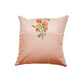 Multicolor Linen Cushion Cover- Patchwork with Frayed Edges |16x16 inches,set of 1