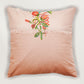 Multicolor Linen Cushion Cover- Patchwork with Frayed Edges |16x16 inches,set of 1