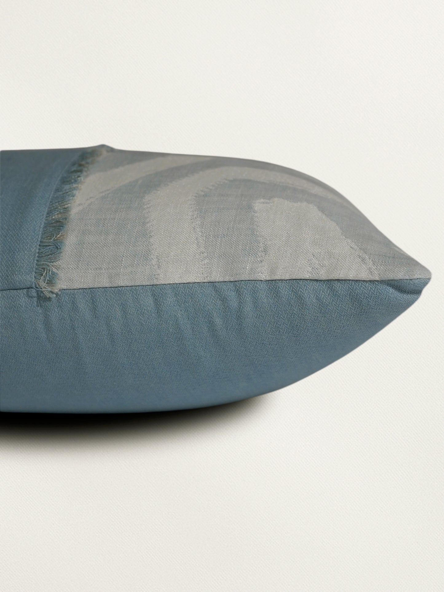 Polyester Blend Cushion Cover – Multi-Color, Patchwork with Frayed Detailing 12x22 inch Set of 1