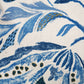 Polyester Blend Cushion Cover- Digital and Hand Embroidered|Blue|16x16 inch,set of 1