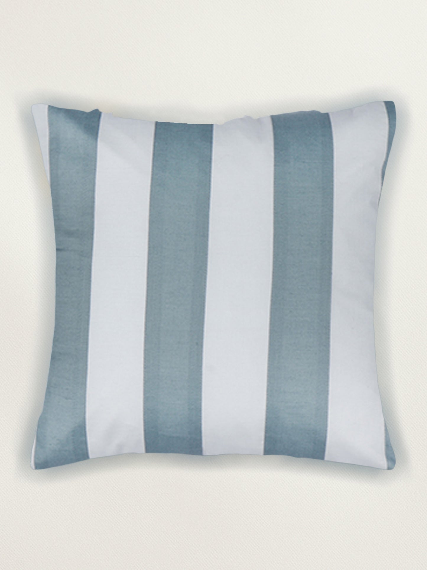 Linen Cushion Cover – Light Blue, Patch Work 16x16 inch Set of 1