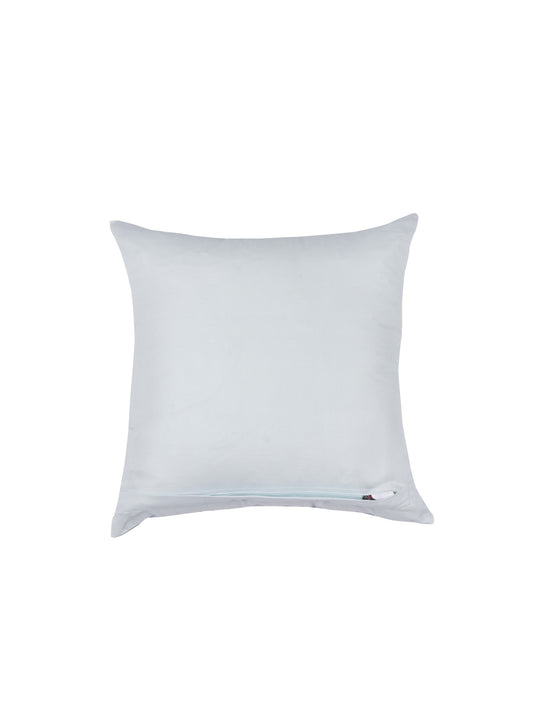 Linen Cushion Cover – Light Blue, Patch Work 16x16 inch Set of 1