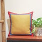 Linen Cushion Cover – hand painted ,16x16 inch Set of 1