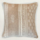 Block Print Cushion Cover with Piping | Cotton | Brown | 16 Inch x 16 Inch | Decorative Throw Pillow | Sofa