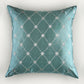 Zari Embroidered Cushion Cover 20 Inch x 20 Inch | Green
