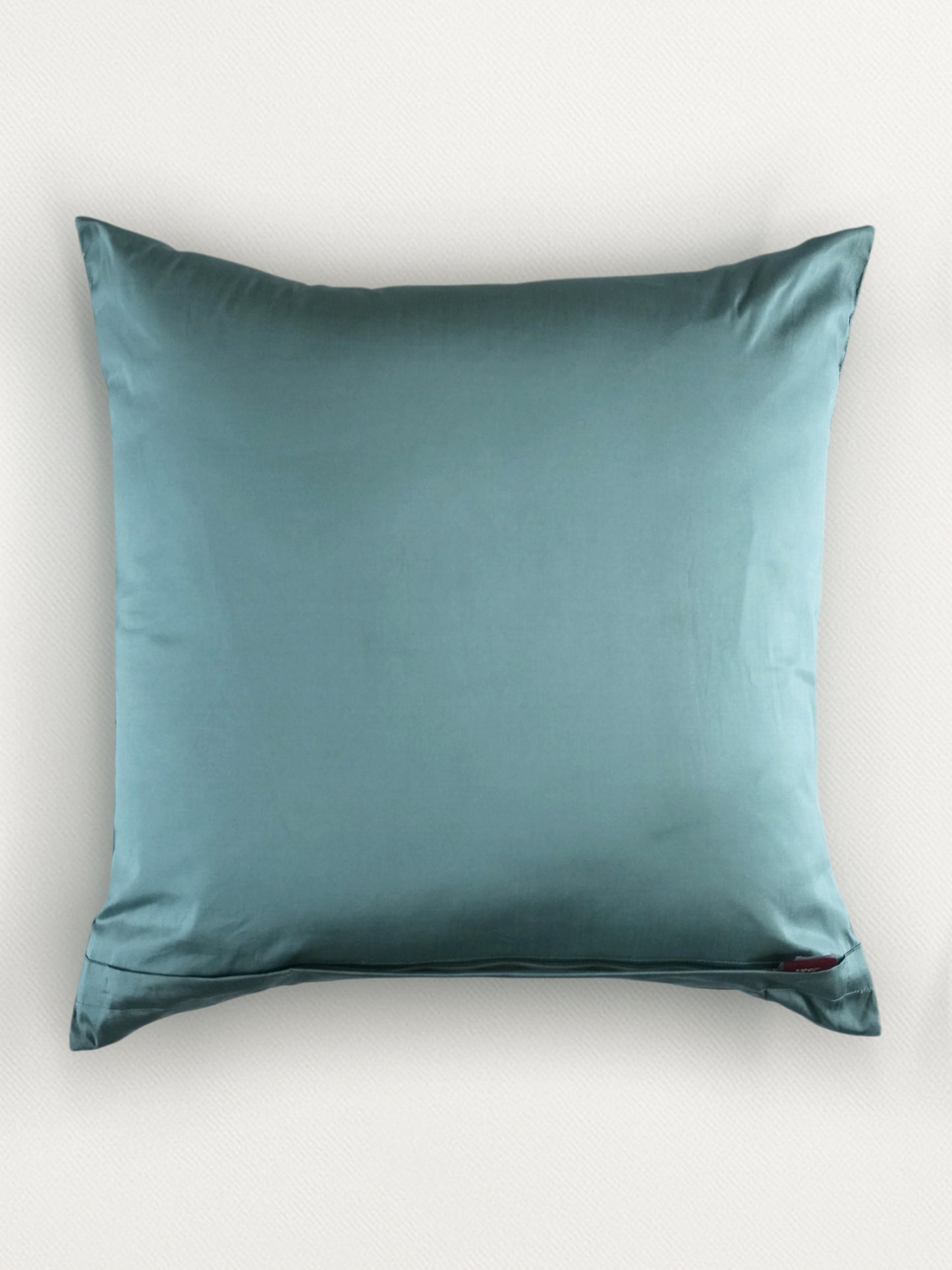 Zari Embroidered Cushion Cover 20 Inch x 20 Inch | Green