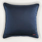 Embroidered Cushion Cover 16 Inch x 16 Inch | Blue | Linen
