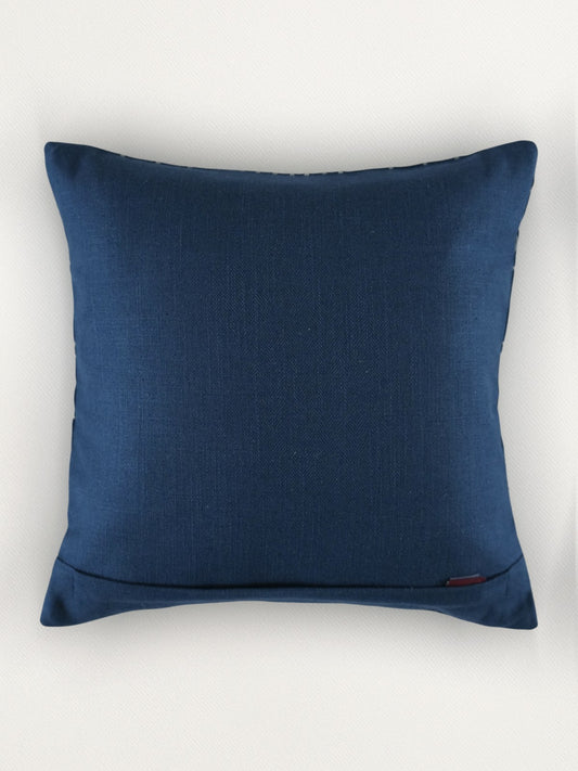 Embroidered Cushion Cover 16 Inch x 16 Inch | Blue
