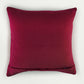 Pink Embroidered Cushion Cover 16 Inch x 16 Inch | Velvet