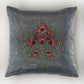 Zari Embroidered Cushion Cover 16 Inch x 16 Inch | Velvet