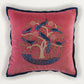Hand Embroidered Cushion Cover 16 Inch x 16 Inch | Velvet