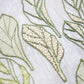 White Linen Cushion Cover with Hand Embroidery, 16x16inches, Set of 1