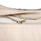 White Linen Cushion Cover with Hand Embroidery, 16x16inches, Set of 1