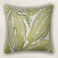White Linen Cushion Cover -Hand and digital print, 16x16 inches, Set of 1