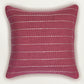 Embroidered Cushion Cover 16 Inch x 16 Inch | Polyester | Pink
