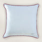 Applique Embroidered Cushion Cover 16 Inch x 16 Inch | Cord Piping | Off White